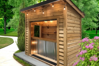 5x9 Cedar Bar Shed