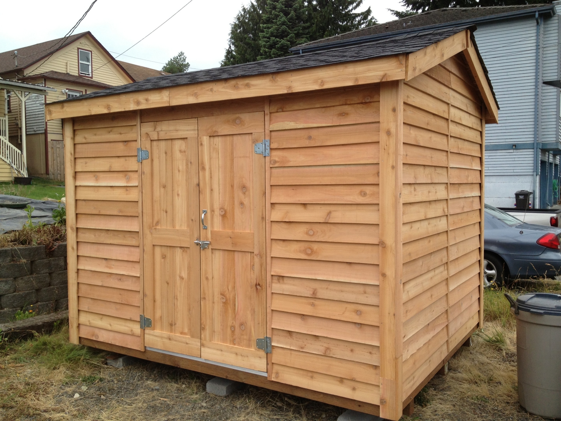 10x12 utility shed with lp smartside lap siding - home